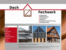 Tablet Screenshot of dachundfachwerk.de